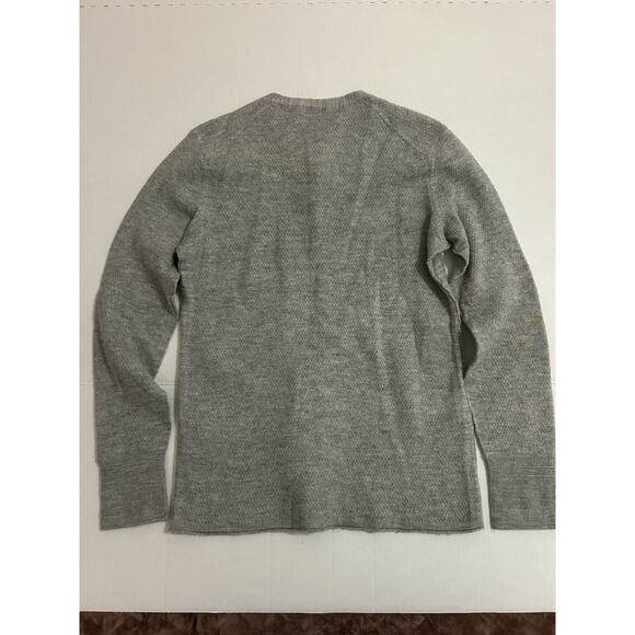 Rag & Bone X-Small Gray Merino Wool Blend Long Sleeve Henley Pullover Sweater - Picture 9 of 12